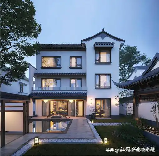 适合农村建的五款新中式别墅一二三层全都有50年不过时