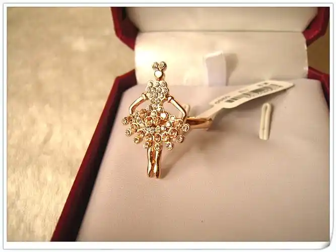 厂家直销韩版高档玫瑰金戒指批发【香槟金の月光舞者精品指环】 13.