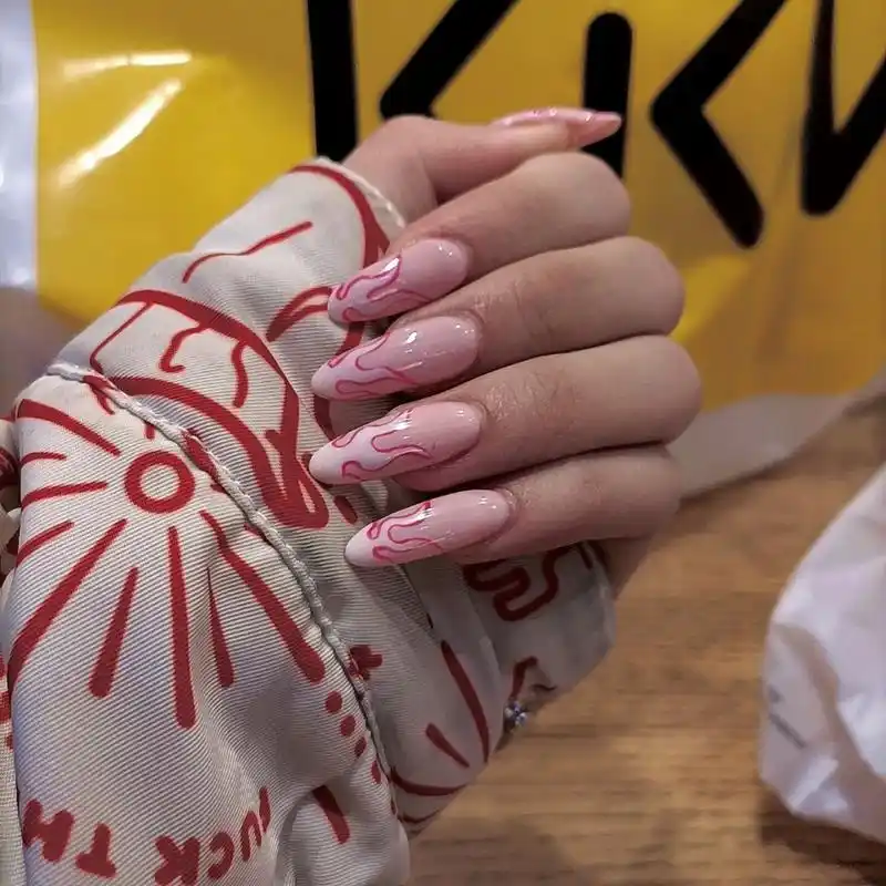 jennie同款火焰美甲|又a又辣欧美风  辣妹必备 ins刷屏的火焰美甲 快