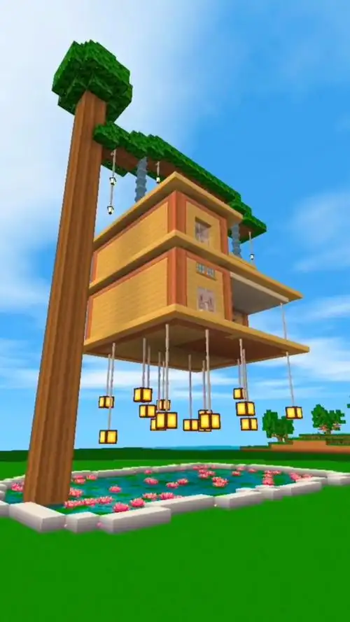 迷你世界#建造生存树屋