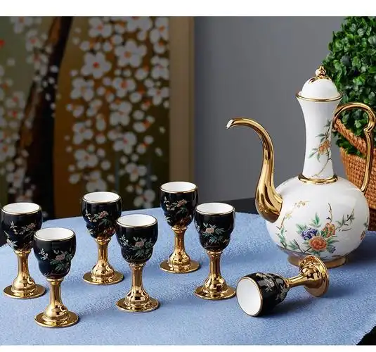 永丰源auratic 夫人瓷 石榴家园10头酒具套装 yy