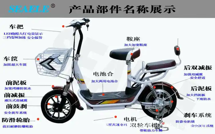 14寸两轮电动电瓶车批发 48v特价电动自行车迷你锂电两用车厂家