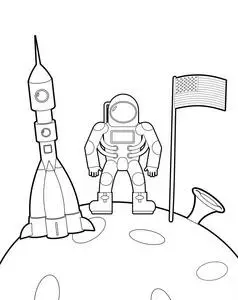 宇航员月球图片-宇航员月球素材-宇航员月球插画-摄图新视界