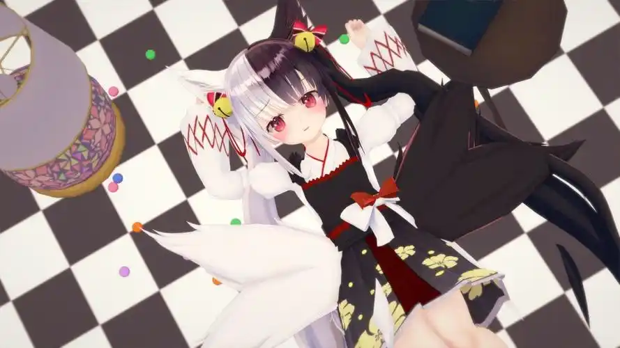 同人捏人有栖mana可可爱爱的黑白狐