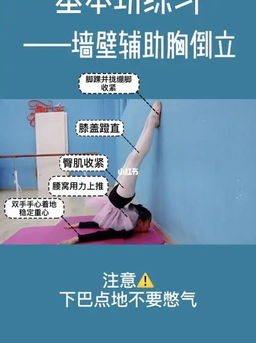 舞蹈基本功小课堂墙壁辅助胸倒立