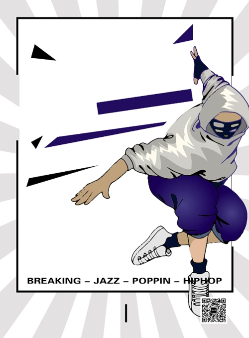 街舞广告宣传背景-时尚活力街舞俱乐部广告宣传海报背景图片-设计坞