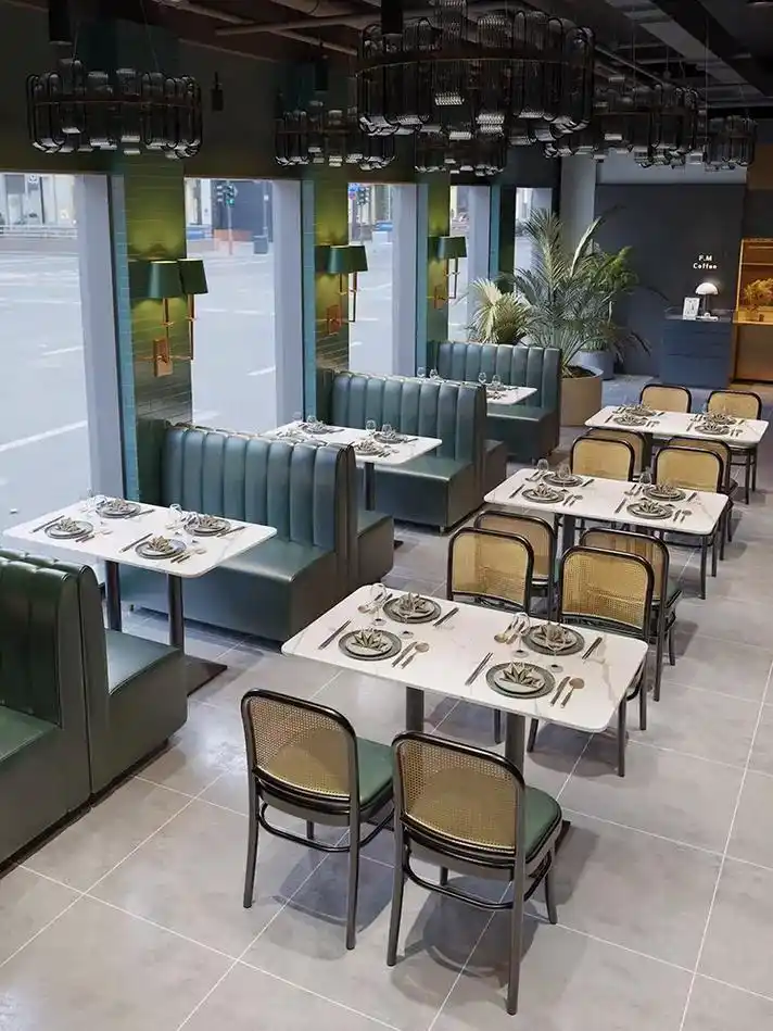 源头工厂|餐厅卡座选我们才不会踩雷97.开一家餐饮店,沙发桌 - 抖音