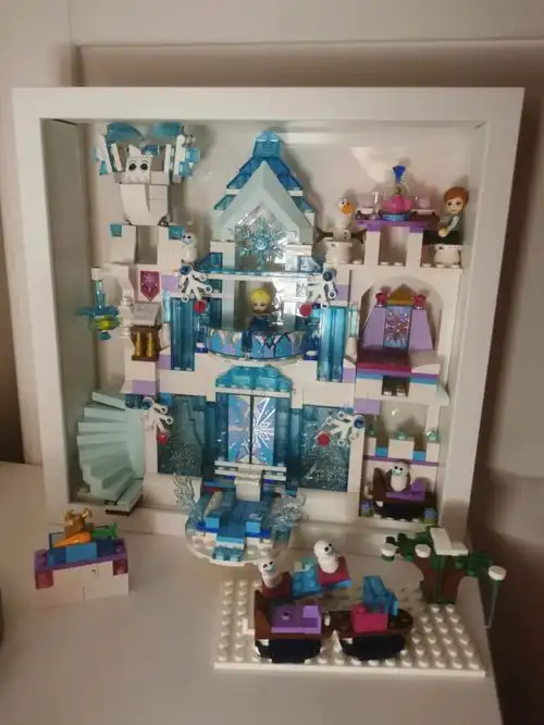 乐高43172艾莎的魔法冰雪城堡moc入框