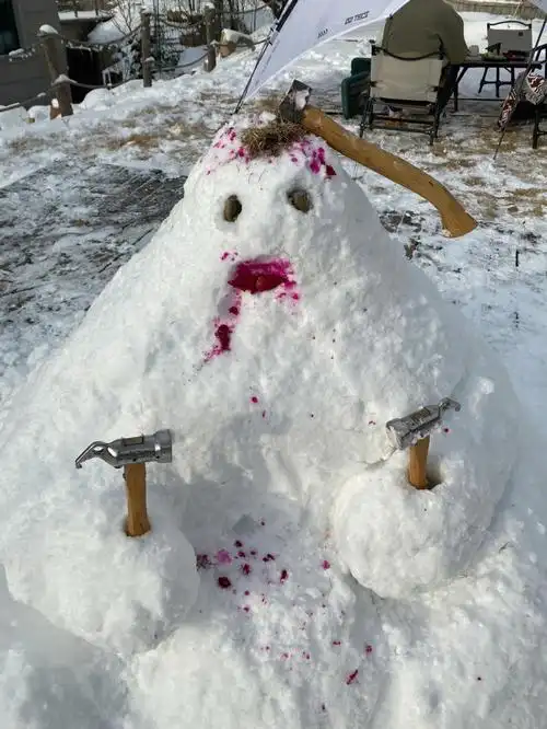 跟着小红书堆雪人儿