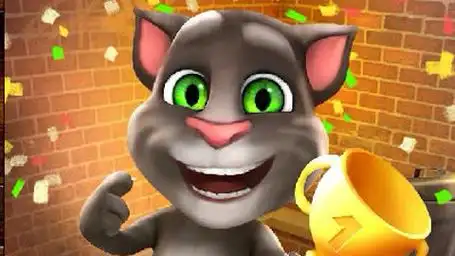 汤姆猫比赛冠军得奖杯小游戏