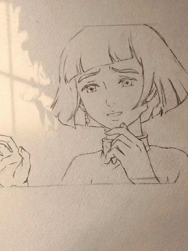 《大鱼海棠》椿 练习 这次画的差点相似度啊,就这样吧,细节方面也懒得