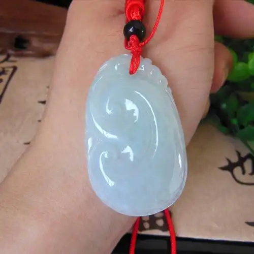 吊坠翡翠如意翠玉女士冰种货冰种颈饰