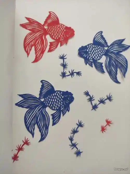 金鱼剪纸