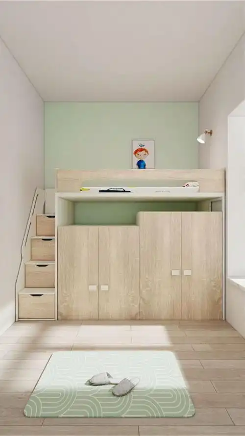 4平米儿童房照这样设计,睡觉,储物,收纳都不用愁!