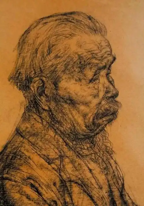 解放军艺术学院教授,任惠中素描速写作品_素描大师_零二七艺考