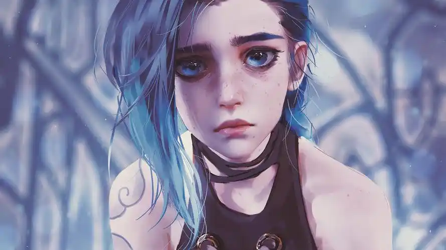 孤勇者双城之战金克丝厚涂画孤勇者壁纸