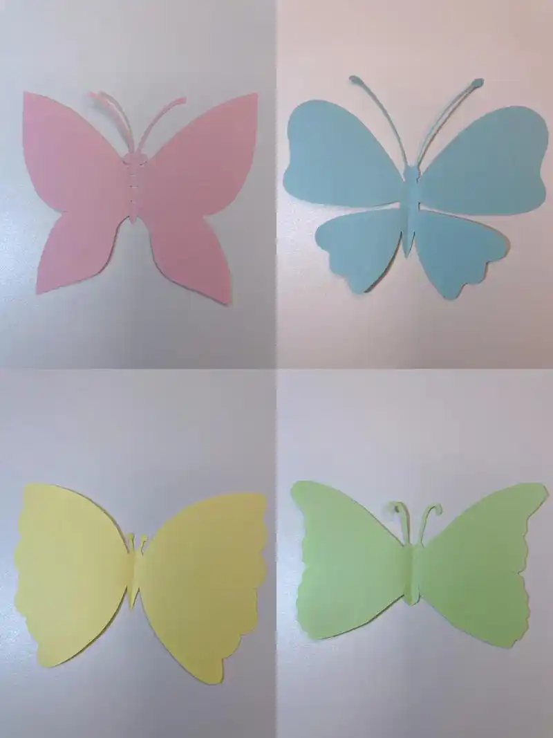 剪纸教程(12)-春天的蝴蝶03 纸对折,画上图案,开剪咯～ 春日剪纸