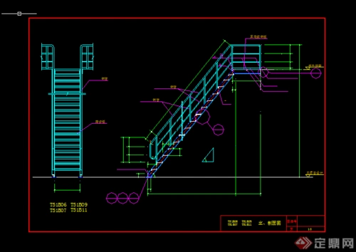 某楼梯踏步施工图设计合集