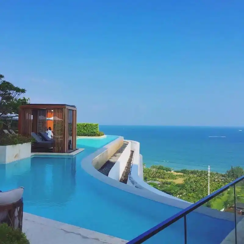 海南超级美的无边泳池酒店三亚保利瑰丽酒店