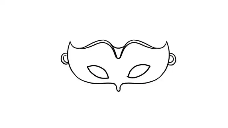面具简笔画