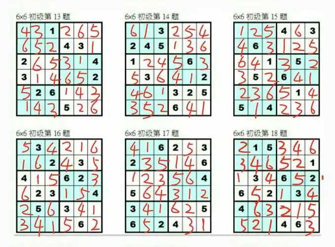 六宫数独,求答案,急!感谢大神!