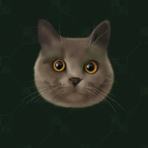 蓝猫  #无偿  #无偿接稿  #宠物头像约稿  #英短  #板绘练习  #违偿