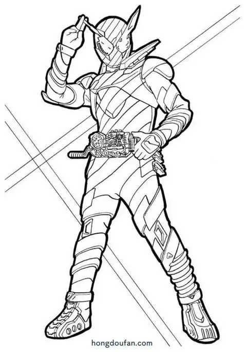 简单假面骑士简笔画