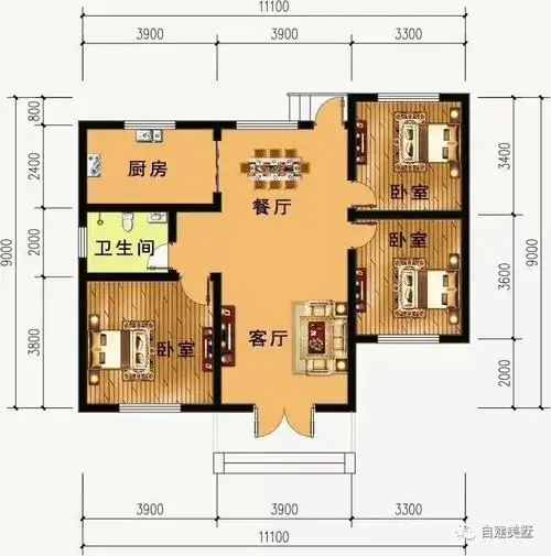 一层别墅也可以很漂亮七款农村自建房一层别墅效果图