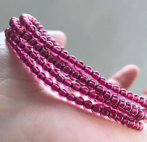 纯天然6a级紫牙乌石榴石天然正品玫红石榴石 晶体通透 美容养颜