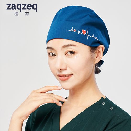 帽手术室帽子防油烟厨师帽包头帽可调节工作帽美容院牙科口腔护士帽子