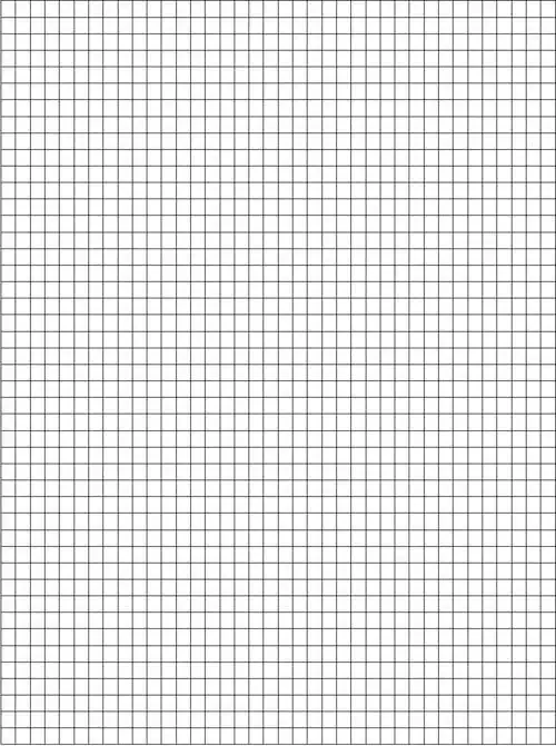a4几何纸 方格纸模板 5mm — 可打印