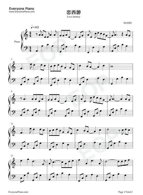 c调简单版-梦幻西游之化境飞升主题曲-钢琴谱文件(五线谱,双手简谱