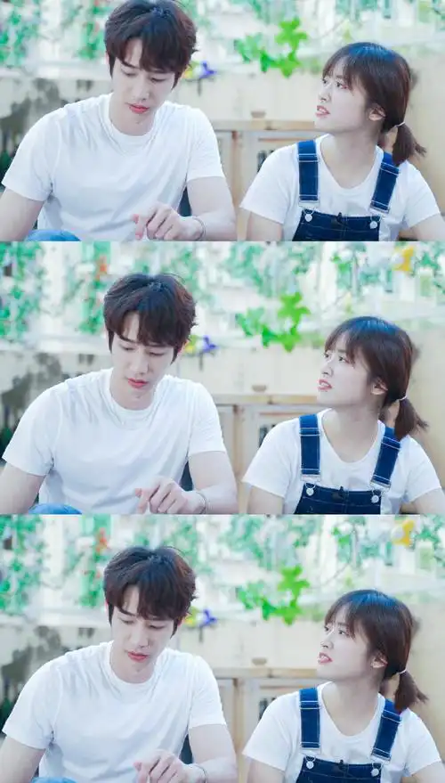 刘以豪给沈月扎辫子