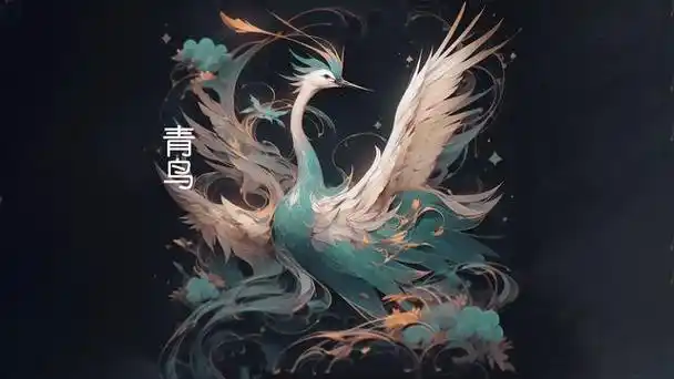 山海经神兽:青鸟,三足的神鸟,为西王母的使者