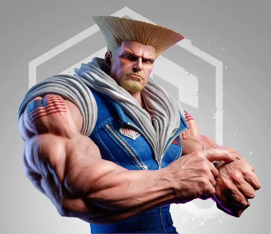 建模欣赏:游戏《街头霸王6》古烈,建模师gabriel r r martins.