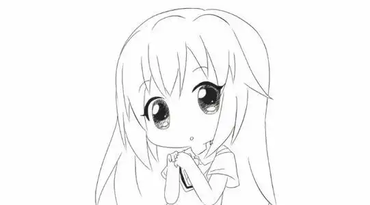 小林简笔画如何绘画q版可爱萌萌的小女孩卡通动漫简笔画教程-.