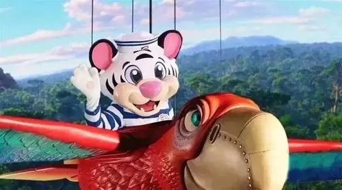 与卡卡虎一起历尽艰险观看一场《卡卡大冒险》▲图片摄于珠海横琴长隆