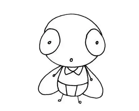 苍蝇简笔画苍蝇简笔画步骤画法教程及图片大全