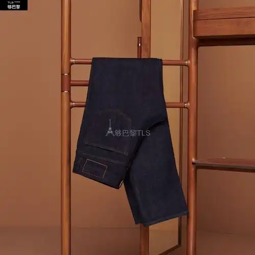 【包邮包税】 hermes爱马仕 21年春夏 男士 牛仔裤 jeans detail cuir