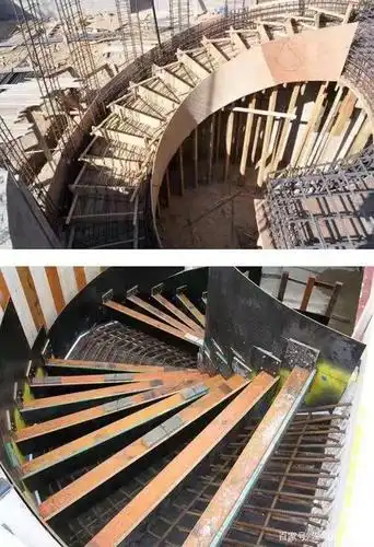 深圳福田区施工钢筋混凝土旋转楼梯