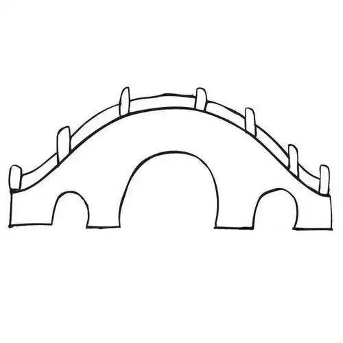 关于桥的简笔画