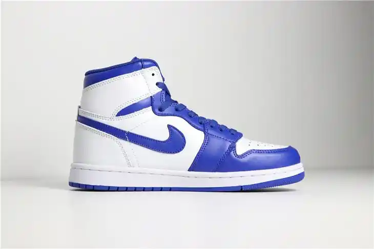 男款鞋乔丹aj1airjordan1hyperroyal货号554724114新白蓝篮球鞋