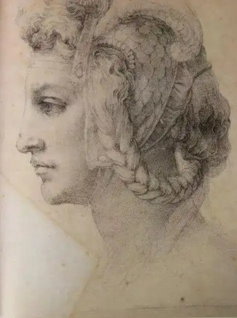 文艺复兴艺术巨人米开朗基罗经典素描稿