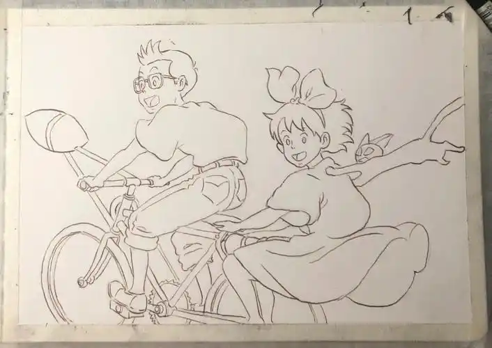 宫崎骏魔女宅急便水彩