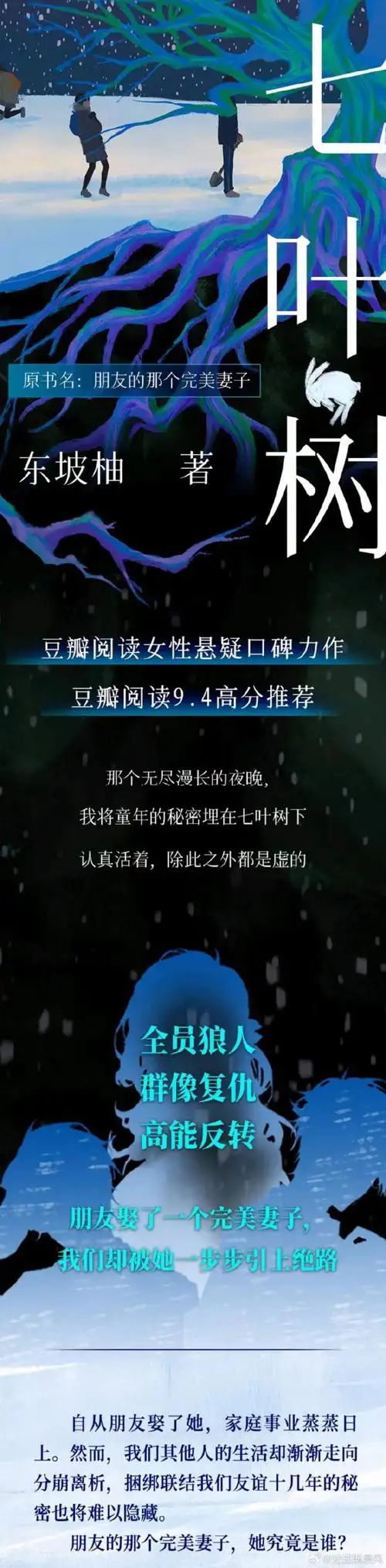 转发赠书#豆瓣阅读9.4分女性悬疑小说,现实向高能群像复仇.