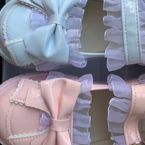 奕菓洛丽塔鞋子大码lo鞋梅露露萝莉鞋奶油彩色软底萌妹学生甜美可爱lo