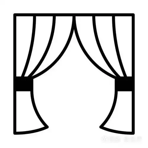 窗帘图标的设计