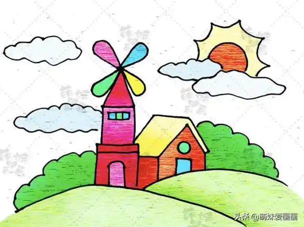 钢笔风景画优秀作品选小学生五年级画的风景画五年级学生喜欢画风景画