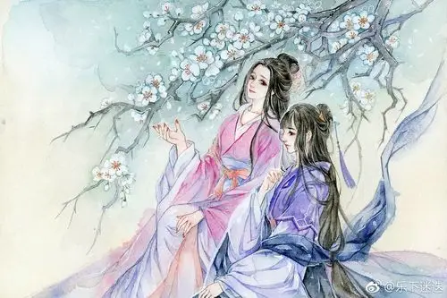 手绘古风群像画师:乐下迷迭 - 堆糖,美图壁纸兴趣社区