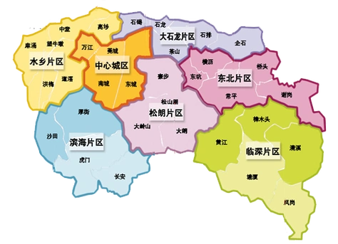 东莞片区地图